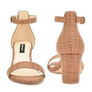 Nine West Brown Textured Pruce Heels 9.5 NEW